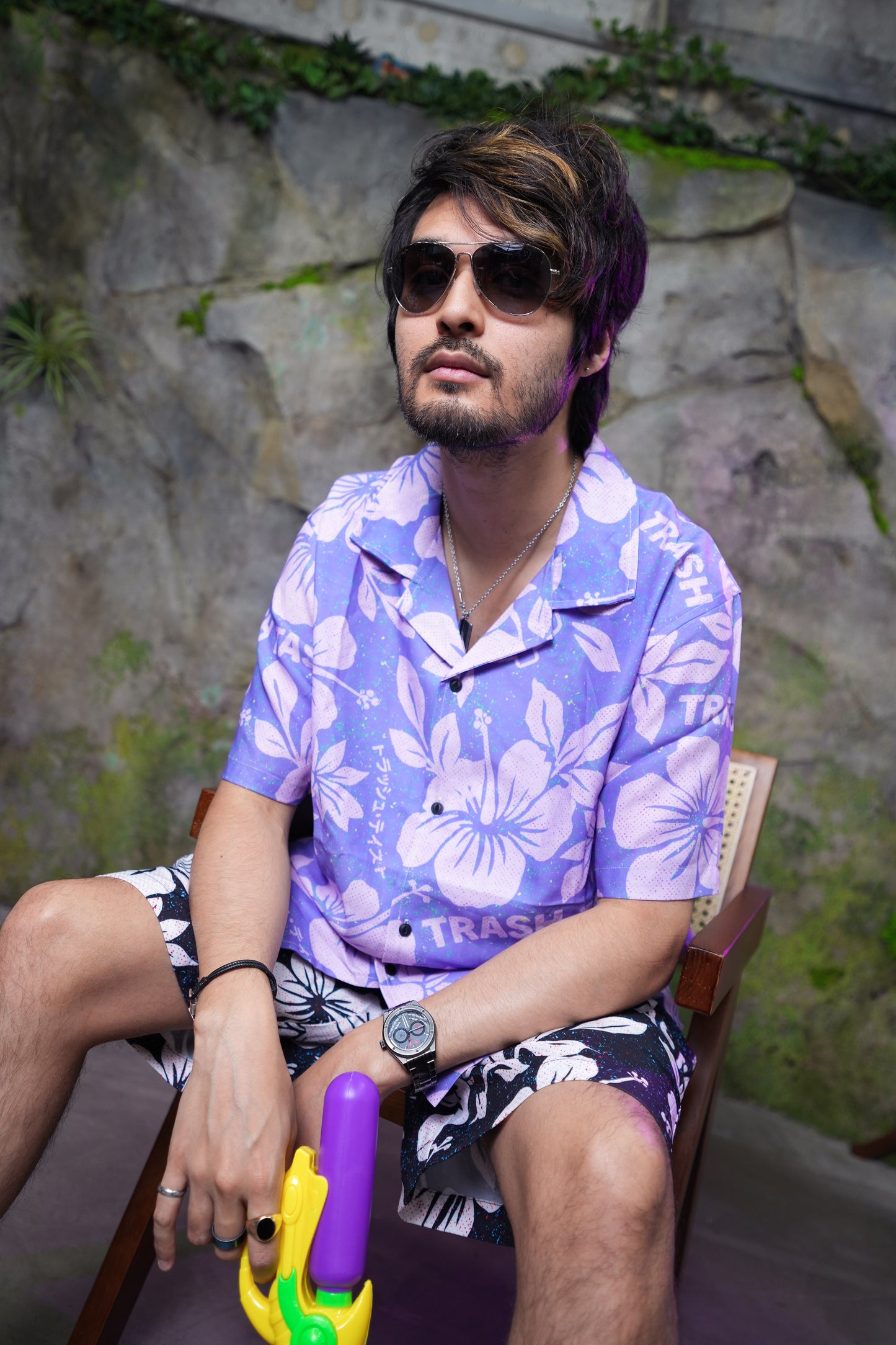 Aloha Shirt Purple