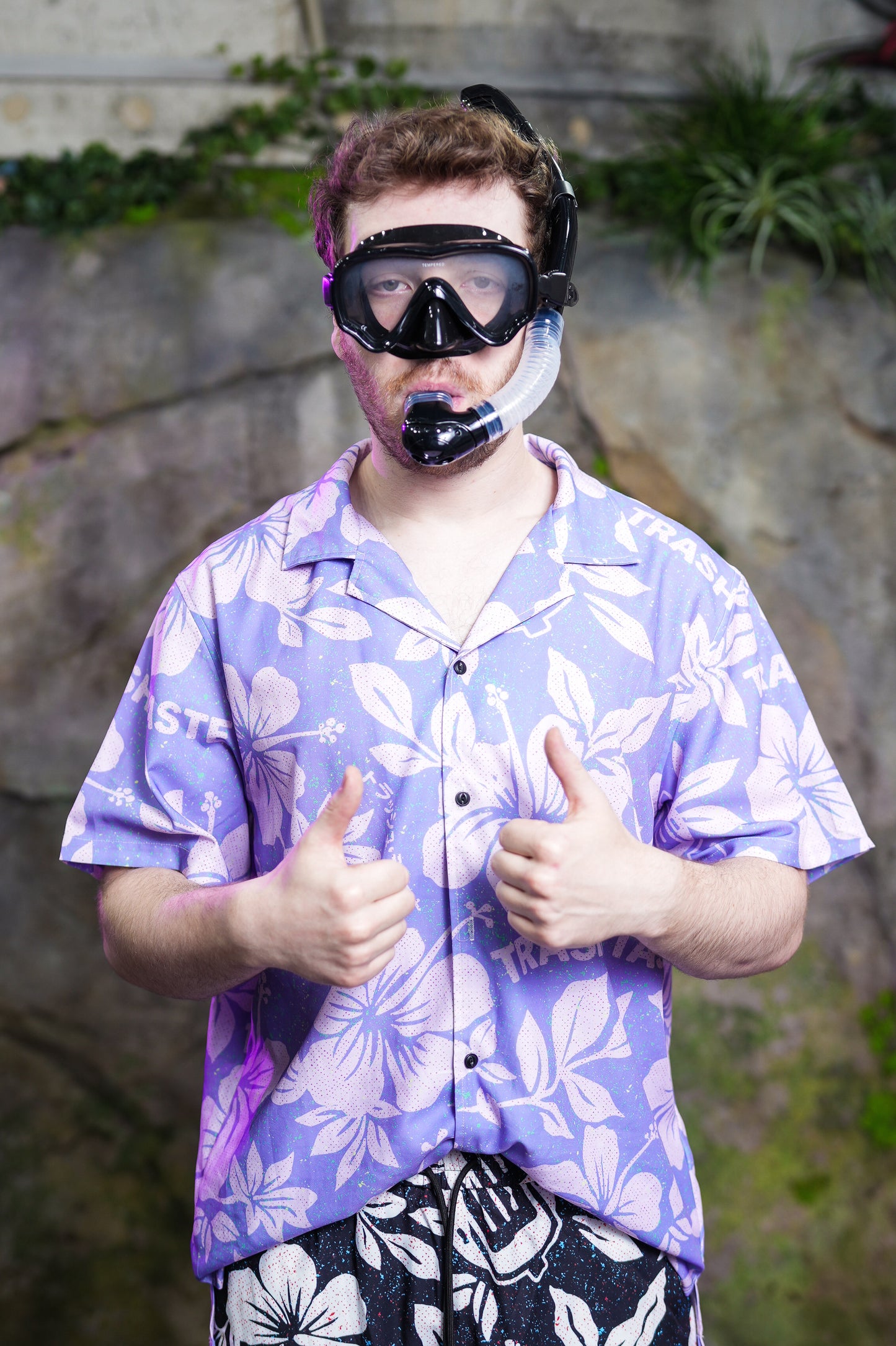 Aloha Shirt Purple