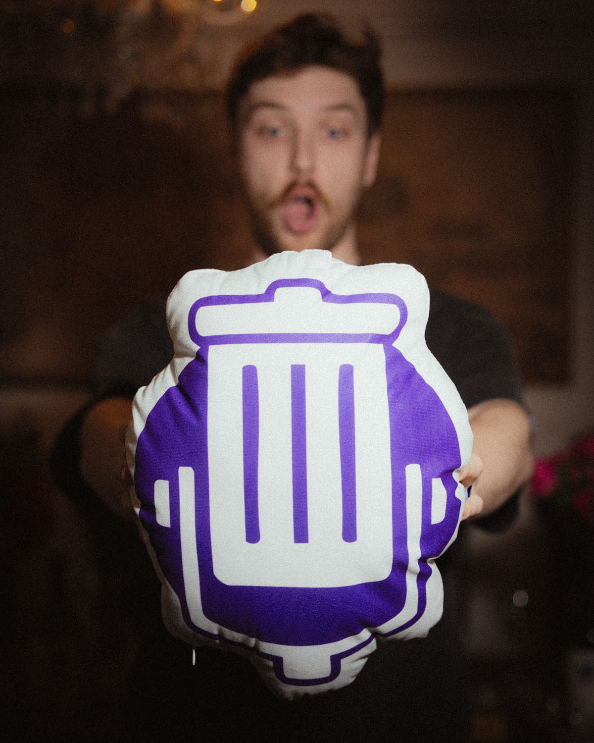 Trash Taste Logo Pillow